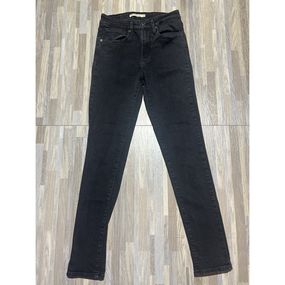 Levi's 721 Jeans Women's Size 27 Faded Black High-Rise Skinny Denim